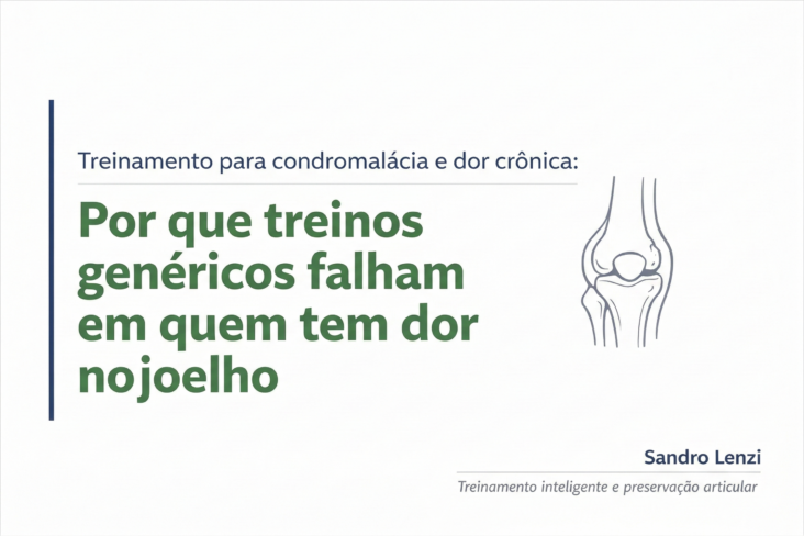 Por que treinos genéricos falham em quem tem dor no joelho
