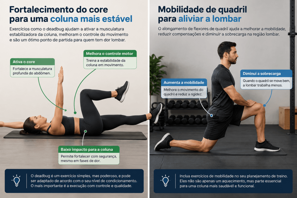 Como aliviar a dor lombar com exercícios e treinar corretamente 3