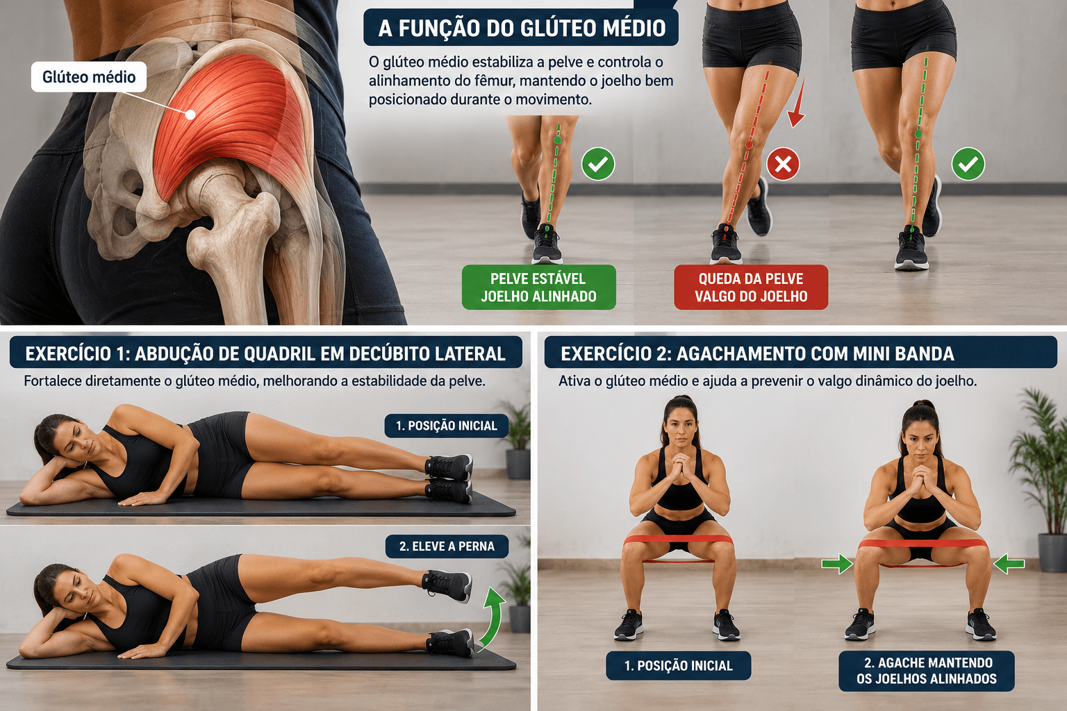 Exercícios para glúteo médio 2