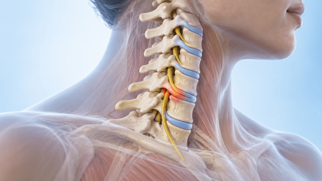 Musculação com hérnia de disco cervical