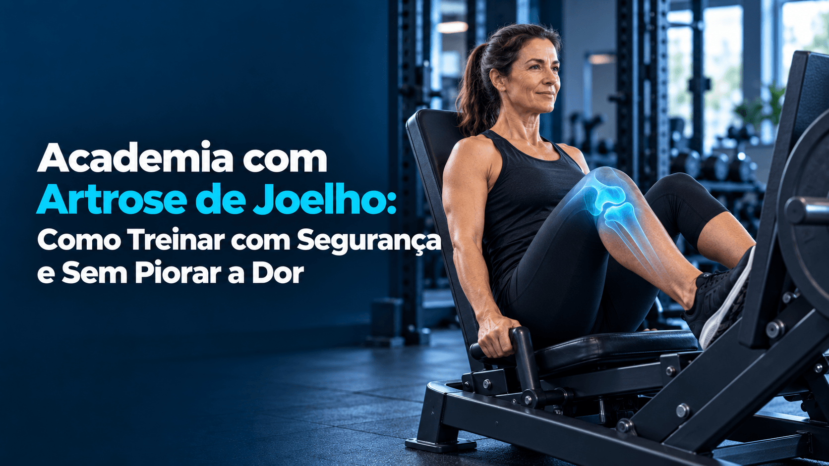 academia com artrose de joelho destacada
